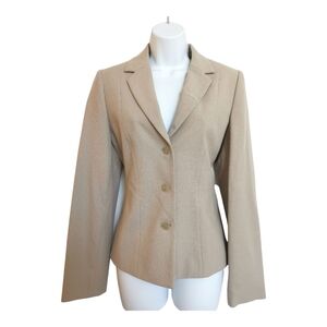 Magda Rose Beige Blazer Jacket Size 8 NWOT